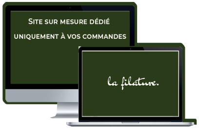 Votre site personnalisé dédié uniquement à vos commandes