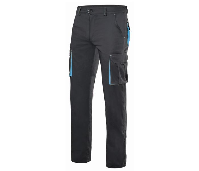 PANTALON STRETCH MULTIPOCHES BICOLORE